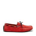 Tyre Sole Laced Driving Loafers, red suede-0