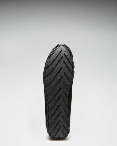 Women's Tyre Sole Penny Loafers, black suede-1