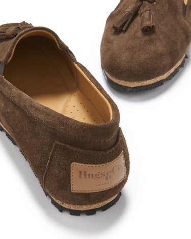 Women's Tasselled Espadrilles, brown suede-3