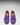 Women's Tasselled Driving Loafers, purple embossed suede-3