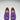 Women's Tasselled Driving Loafers, purple embossed suede-3