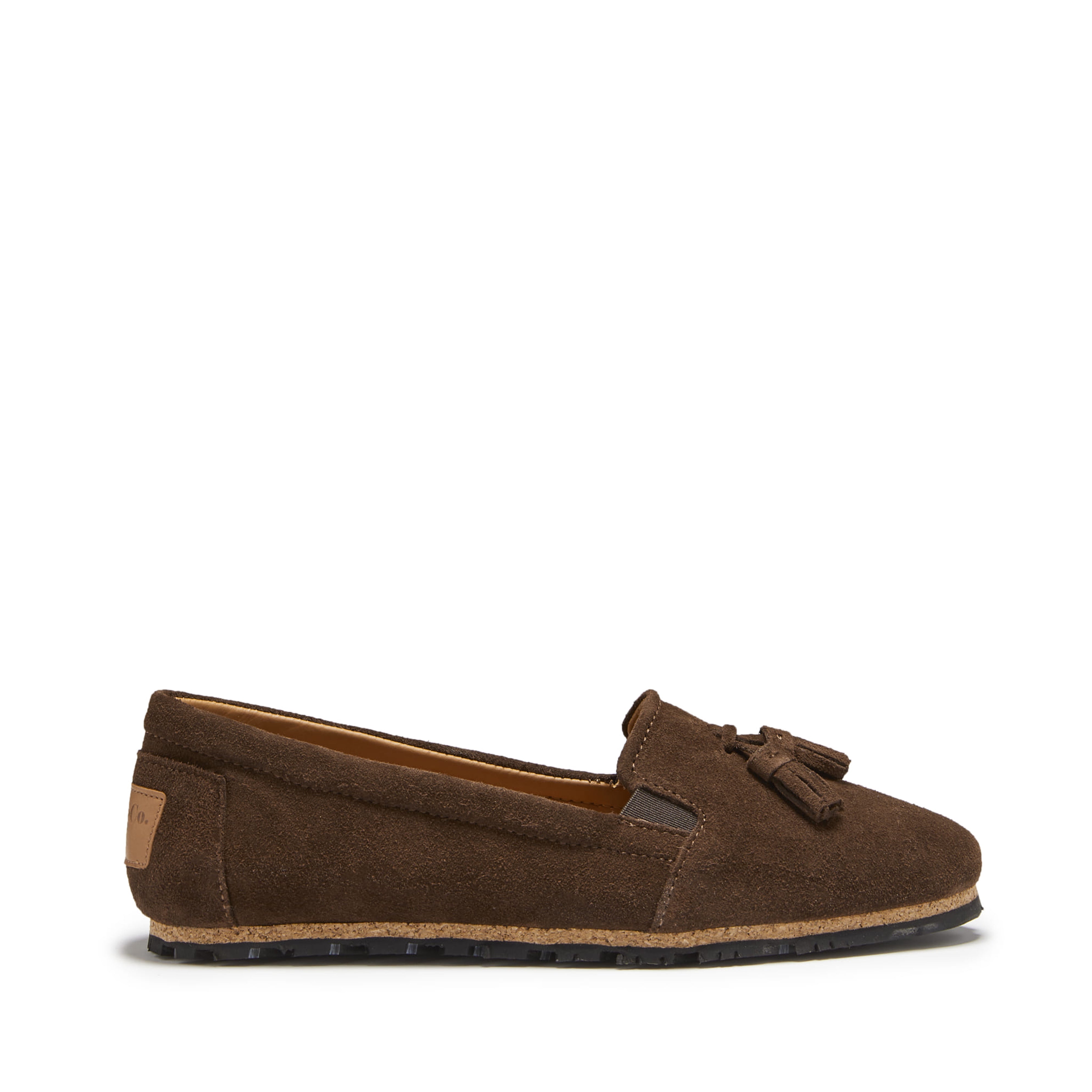 Women's Tasselled Espadrilles, brown suede-0