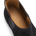 Women's Black Suede Chelsea Boots, Welted Leather Sole-4