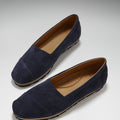 Women's Chukka Espadrilles, navy blue suede-1