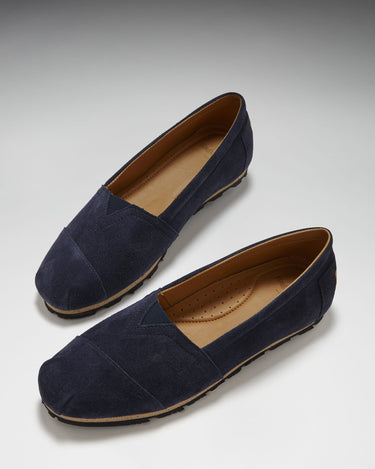 Women's Chukka Espadrilles, navy blue suede-1