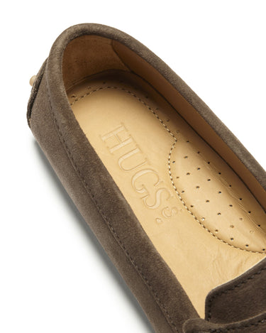 Women's Penny Driving Loafers, brown suede-3