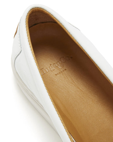 Women's Slip-On Sneakers, white leather-4